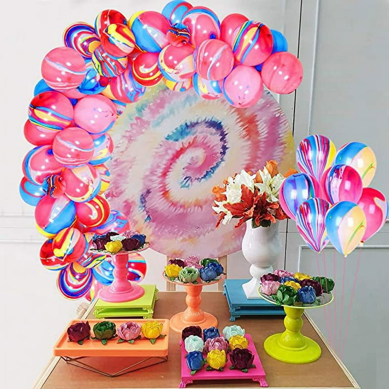 60's Theme Happy Birthday Hippie Party Decor Tie Dye Theme Rainbow Birthday  Disposable Tableware Set Kids Favor - AliExpress