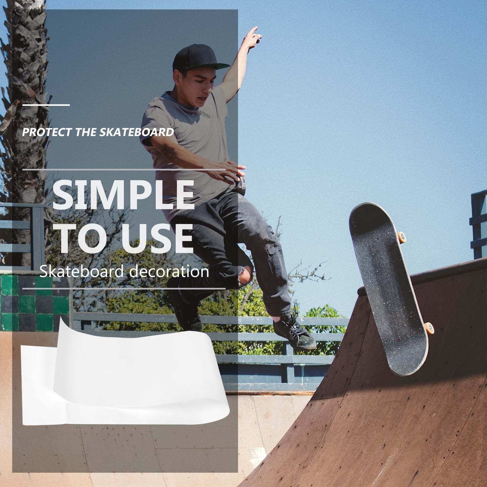 LEXSOMEO 2 Sheets Long Board Grip Tape Replacement Skateboard Sandpaper Skateboard Sheet Adhesive Skateboard Sheet Skateboard Tape