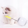 thumbnail image 4 of Flmtop Pet Toy Self Rotating Automatic ABS Rechargeable Cat Toy Ball for Puppy Grey, 4 of 9