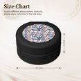 thumbnail image 2 of Yiaed Flamingo And Zebra Print Travel Jewelry Case Bridesmaid Gift Boxes Jewelry Travel Organizer Small Round Jewelry Box Mini Storage-Black, 2 of 7