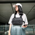 thumbnail image 5 of Moda Unisex ropa de calle chaleco bolsa de pecho Casual tela Oxford Hip Hop bolsa de hombro ocio viaje de calle, 5 of 5