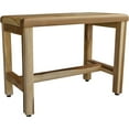 thumbnail image 1 of Compact Rectangular Teak Shower / Outdoor Bench with Shelf in Natural Finish, 1 of 3