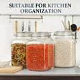 thumbnail image 6 of Syntic 1 Gallon Glass Jar with Lid,Wide-Mouth Glass Jars with 2 Measurement Mark Large Capacity 4100 ML For Overnight Oats, 6 of 6