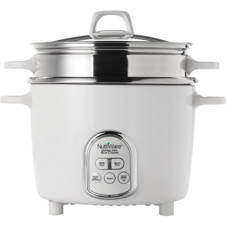 Aroma Nutriware 14-Cup Digital Rice Cooker and Food Steamer with Stainless Steel Surface