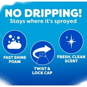 Windex Fast Shine Foam Glass, Window, and Mirror All Purpose Cleaner, No-Drip Aerosol Cleaning Spray, 19 oz