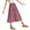 Brick Red-w, variant on Tween Girls Floral Midi Skirt High Elastic Waist Flowy Swing Long Boho Casual Summer 2026 Trendy for Kids Sizes 5-14