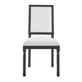 thumbnail image 5 of Modway Court French Vintage Upholstered Fabric Dining Side Chair in Black White, 5 of 8