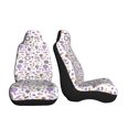 thumbnail image 3 of Pofeuu Lavender Flowers Print Automotive Car Seat Covers Flat Cloth Full Set Seat Covers,Car Seat Covers front seats for Cars Trucks and SUVs-2 PCS, 3 of 9