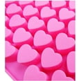 thumbnail image 4 of Mini moldes de silicona con forma de corazón de 55 cavidades para hornear, molde para cubitos de hielo en forma de corazón, moldes para dulces de San Valentín, paquete de 2, 4 of 5
