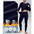 thumbnail image 6 of DAKIMOE Thermal Underwear for Men Long Johns with Fleece Lined, Base Layer Men Cold Weather Top Bottom, 6 of 8