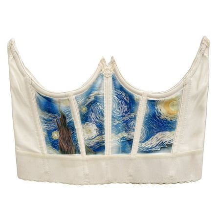 

Oil Painting Corset Oil Painting Bust Support Boned Slim Oil Painting Print Waist Oil Painting Push Up Bustier Corset