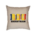 thumbnail image 1 of Romania Equestrian - Olympic Games - Rio - Flag Decorative Linen Throw Cushion Pillow Case with Insert, 1 of 6