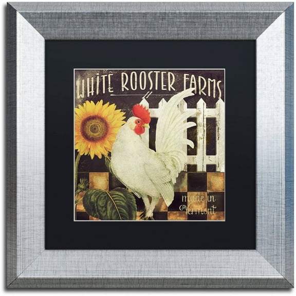 Trademark Fine Art "Vermont Farms I" Canvas Art by Color Bakery Black Matte, Silver Frame