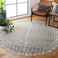 thumbnail image 2 of SAFAVIEH Natura Cordelia Southwestern Wool Area Rug, Ivory/Black, 6' x 6' Round, 2 of 8