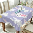 thumbnail image 6 of 54"x54" Easter Bunny Egg Rectangle Tablecloth Spill-Proof Polyester Table Cloth Table Cover for Kitchen Dining Picnic Holiday Party Decoration, 6 of 7