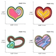 thumbnail image 3 of Juego de broches con diseño de corazón colorido, alfileres de aleación esmaltada, 3 of 3