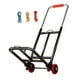 thumbnail image 5 of de mano plegable, asa ajustable, carrito plegable, duradera, se pliega hasta quedar plana Tubo Rueda PU 28mm Cola Carro de equipaje plegable, 5 of 8