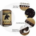 thumbnail image 5 of Shower Curtain Bear Animal Silhouette Jungle Forest Waterproof Shower Curtain Set with Hooks for Bathroom Showers,Stalls and Bathtubs,54x78In Retro Brown Gradient, 5 of 8