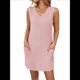 thumbnail image 2 of Chaleco Tipo Jersey para Mujer, Vestido Liso con Bolsillos, Rosa, Talla XL, 2 of 9