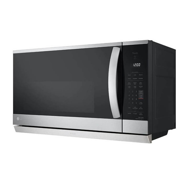 GE - 0.9 Cu. ft. Capacity Smart Countertop Microwave Oven with Scan-to-Cook Technology - Stainless Steel