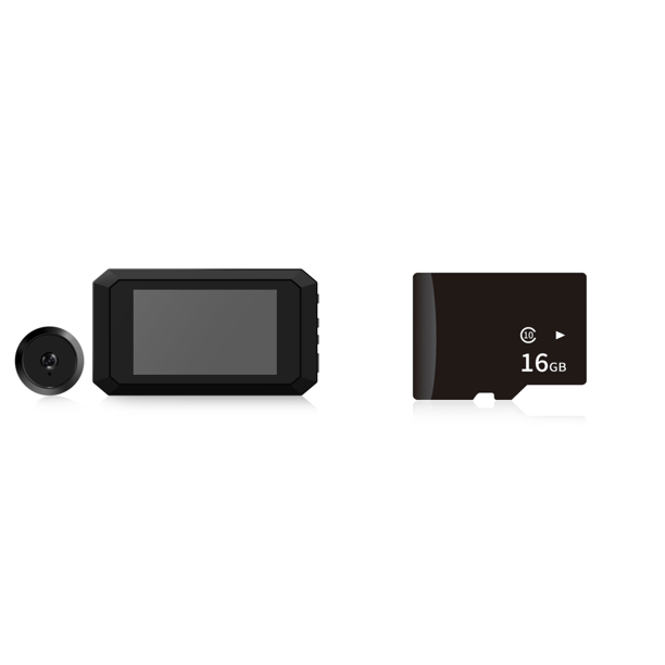 Pantalla 3 9 Pulgadas Visor Electrónico Magic Eye Cámara Nocturna 1080P (negro)