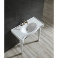 thumbnail image 2 of Kingston Brass VPB1368 Imperial 36" Ceramic Console Sink and Legs (8-Inch, 3-Hole), White, 2 of 8