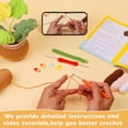 thumbnail image 3 of Deago Crochet Kit for Beginners - Crochet Starter Kit for Adults and Kids DIY Amigurumi Knitting Hooks Yarn Set with Step-by-Step Video Tutorials (Monstera Deliciosa), 3 of 7