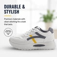 thumbnail image 4 of CHICVOMEY Comfort Sneakers for Women Lightweight Lace-Up Sneakers Cushioned Non Slip Walking Shoes for Daily Wear & Walking, 4 of 8