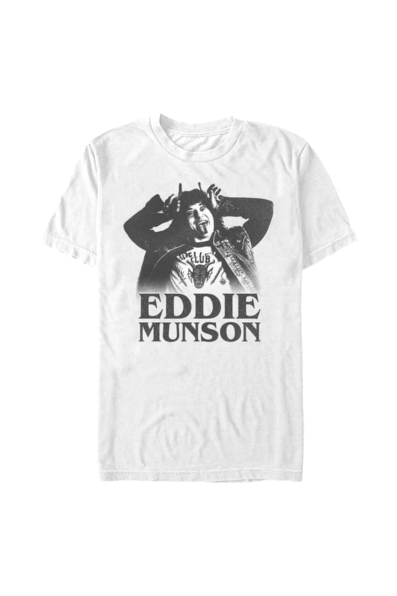 Netflix Men's Stranger Things Crazy Eddie Graphic T-Shirt