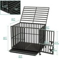 38'' Heavy Duty Indestructible Dog Crate Escape Proof Dog Cage Kennel w