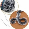 thumbnail image 4 of Langgg Artificial Fleece Light Gray Faux Fur Yarn, 1 Piece, 4 of 9