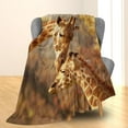 Cute Giraffe Blanket Soft Animal Flannel Throw Blanket for Adults Kids