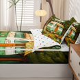 thumbnail image 4 of catabedysis Retro Camper Zipper Twin Comforter Sets with Fitted Sheet and 2 Pillowcases,Camp Life Print Zipper Bedding Set For Boys,Multicolor,Polkadot Reversible,4-Piece, 4 of 7