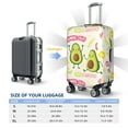 thumbnail image 6 of Balery Luggage Cover Avocado Work Out Print Suitcase Covers for Luggage Elastic Washable Suitcase Protector Fits 18-32 Inch Luggage-Small, 6 of 9