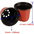 KOHAND 120 PCS 6 MMF7 Inch Plant Nursery Pots, Plastic Plant Pots, Bulk