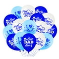thumbnail image 2 of Happy Father's Day Balloon Set,12inch Father's Day Latex Balloon, I Love Dad, Best Dad Ever Balloon (Dark Blue-10pcs,12INCH), 2 of 6