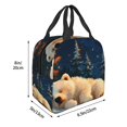 thumbnail image 3 of Easygdp Starry Sky Sleep White Bear for Lunch Bag for Work Large Lnsulated Lunch Bag,Leakproof Lunch Box, 3 of 8