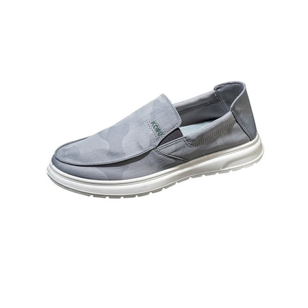 

Mens Slip On Shoes Lighweight Canvas Shoes Casual Driving Walking Deck Shoes