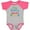 Baseball Heather and Hot Pink, variant on My Grammy Loves Me Boys or Girls Baby Bodysuit
