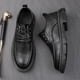 thumbnail image 4 of Mocasines nuevos zapatos de cuero de otoño para hombres zapatos Oxford italianos para hombres zapatos de vestir de negocios clásicos zapatos casuales de moda cómodos, 4 of 5