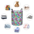 thumbnail image 5 of KLL Succulents Waterproof Foldable Laundry Hamper Bucket with Handles for Storage Bin,Kids Room,Home Organizer (Small ), 5 of 7