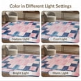 thumbnail image 7 of ODIKA 3'x5' Washable Throw Rug Abstract Modern Interlocking Mosaic With Distressed Accent Motifs for Entryway, Kitchen, Mudroom, Stain Resistant, Low Profile, Non-Slip, 7 of 7
