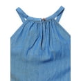 thumbnail image 3 of Wonder Nation Girls’ Denim Tiered Halter Dress, Sizes 4-18 & Plus, 3 of 3