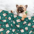 thumbnail image 3 of Naloa Halloween Ghosts Dog Blanket, 3 Sizes Cat Blanket for Indoor Cats Large Medium Small Dog Gifts-Medium, 3 of 8