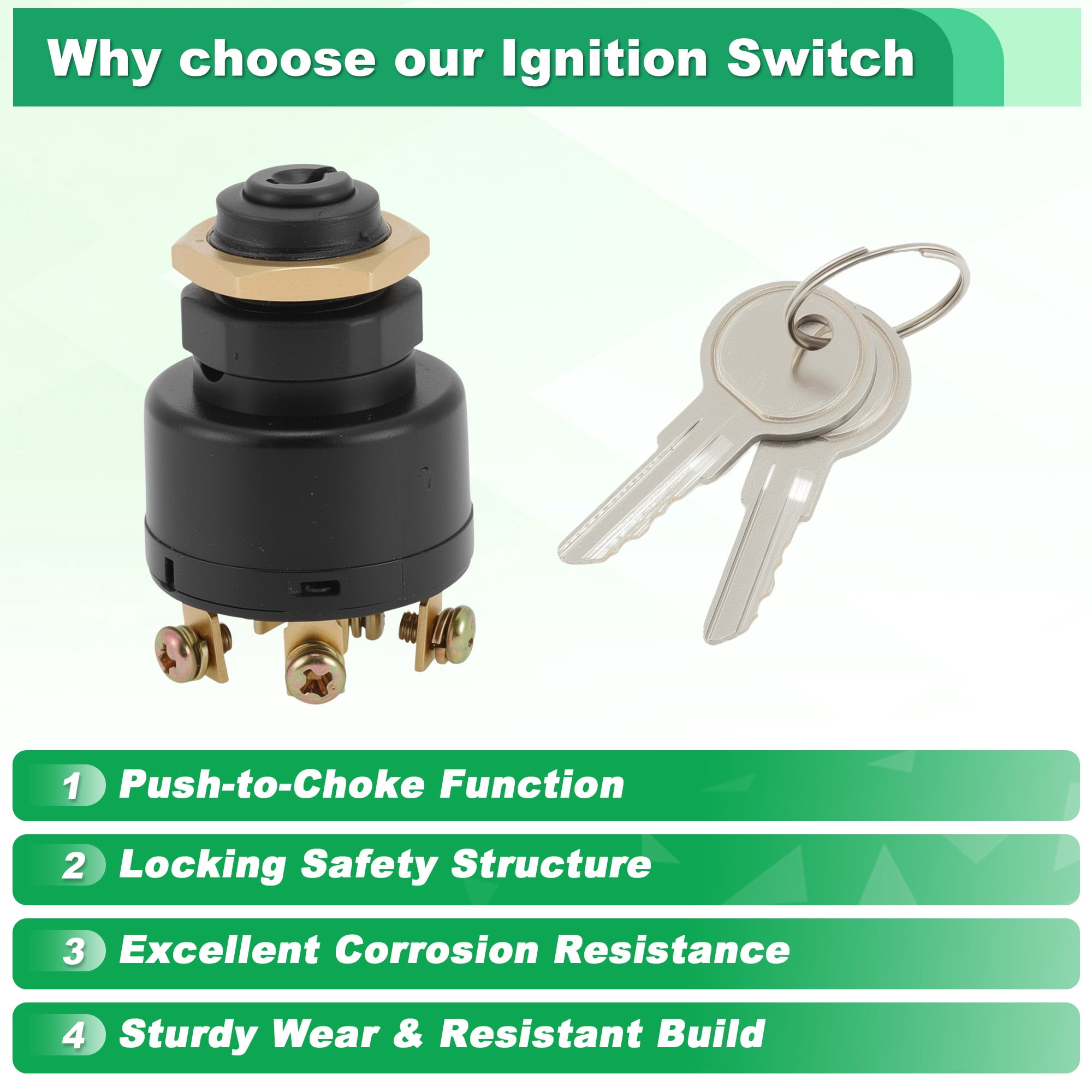 Unique Bargains Marine Ignition Switch with Keys Fit for Sierra MP41000 MP52000