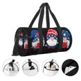 thumbnail image 3 of Fotbe Three Gnome Independence Day Bolsa Deportiva de Lona Plegable con Estampado, Bolsa de Gimnasio con Bolsillo Seco/Húmedo, Bolsa de Viaje Ultraligera de Gran Capacidad, 3 of 6