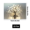 thumbnail image 4 of 1 piece, stove panel and cooktop panel protection pad, 2D flat dreamy butterfly life tree pattern kitchen decorative countertop pad, suitable for stoves, washing machines, dryers, coffee machines, mu, 4 of 11