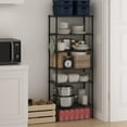 thumbnail image 6 of Furinno Wayar 6-Tier Stackable Metal Storage Shelf Rack, 23 x 13 x 59, Black, 6 of 6