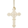 thumbnail image 2 of Lenox 2023 Snow Fantasies Cross Ornament, 0.15 LB, Ivory, 2 of 4