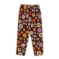 thumbnail image 5 of Kll Womens 70s Groovy Hippie Retro Print Pajama Pants Soft Pajama Bottoms For Women Cozy Lounge Pants, 5 of 9